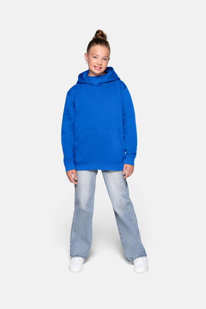 HAKRO Kinder Kapuzen-Sweatshirt Bio-Baumwolle - Royalblau - 5