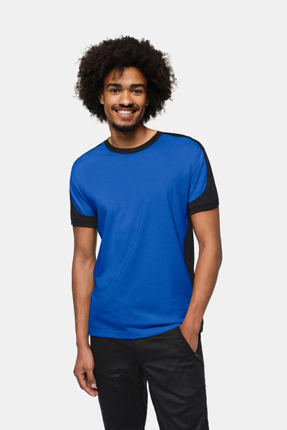 HAKRO T-Shirt Contrast MIKRALINAR® ECO - Royalblau/schwarz - 5