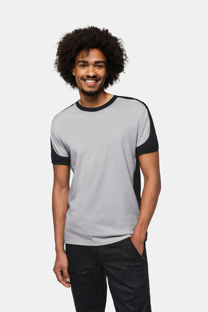 HAKRO T-Shirt Contrast MIKRALINAR® ECO - Titan/schwarz - 5