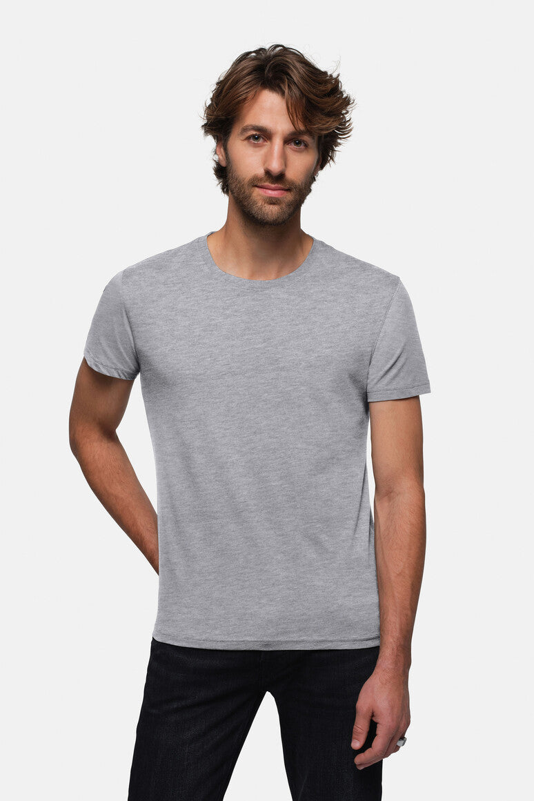 HAKRO T-Shirt Bio-Baumwolle - Grau meliert - 5