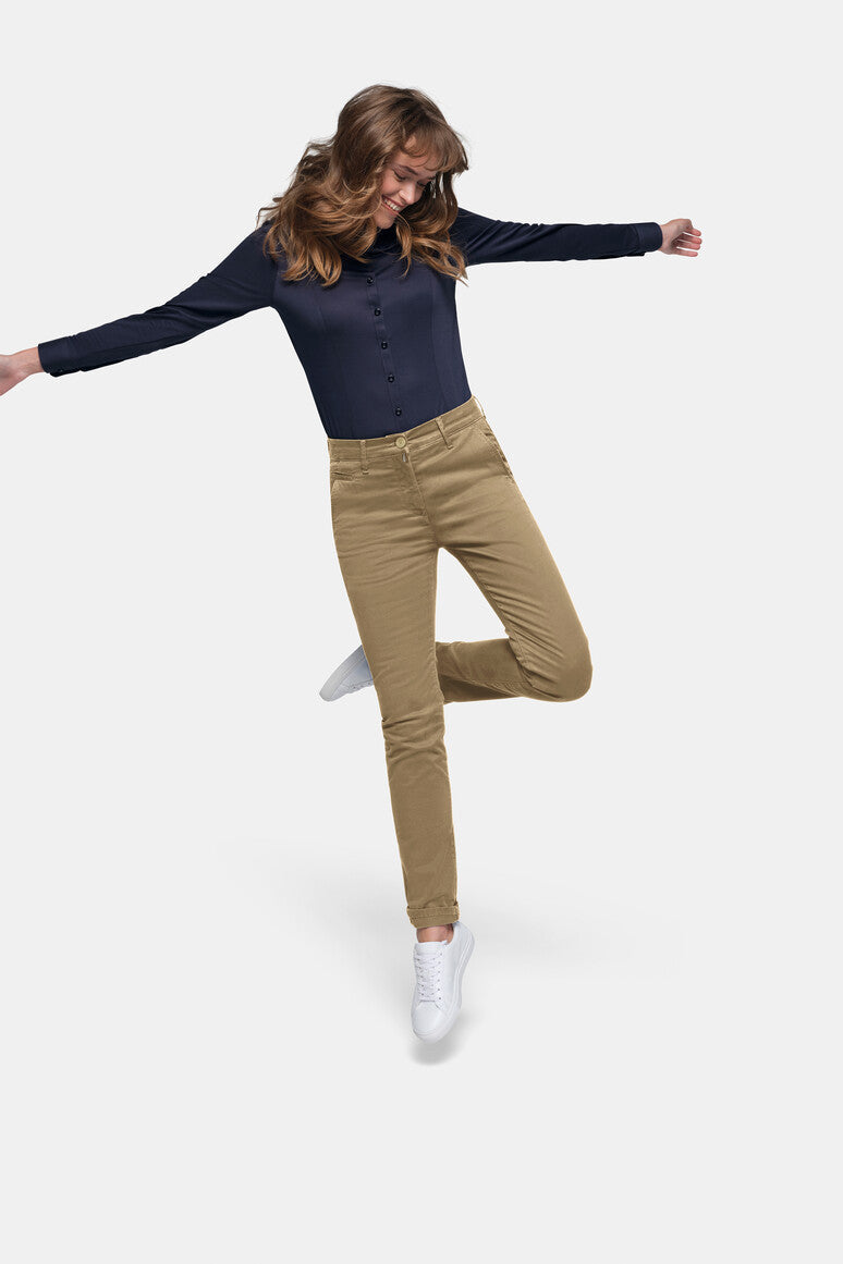 HAKRO Damen Chinohose X-Stretch - Khaki - 5
