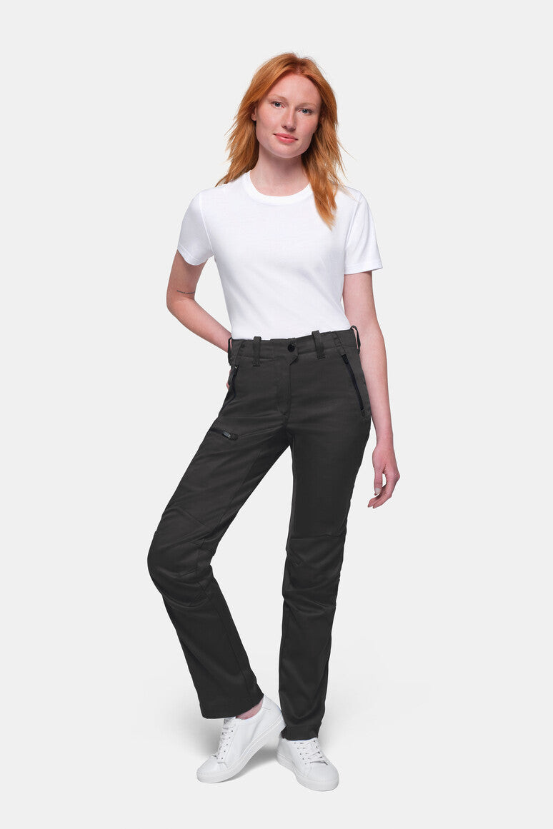 HAKRO Damen Performancehose ECO - Karbongrau - 5