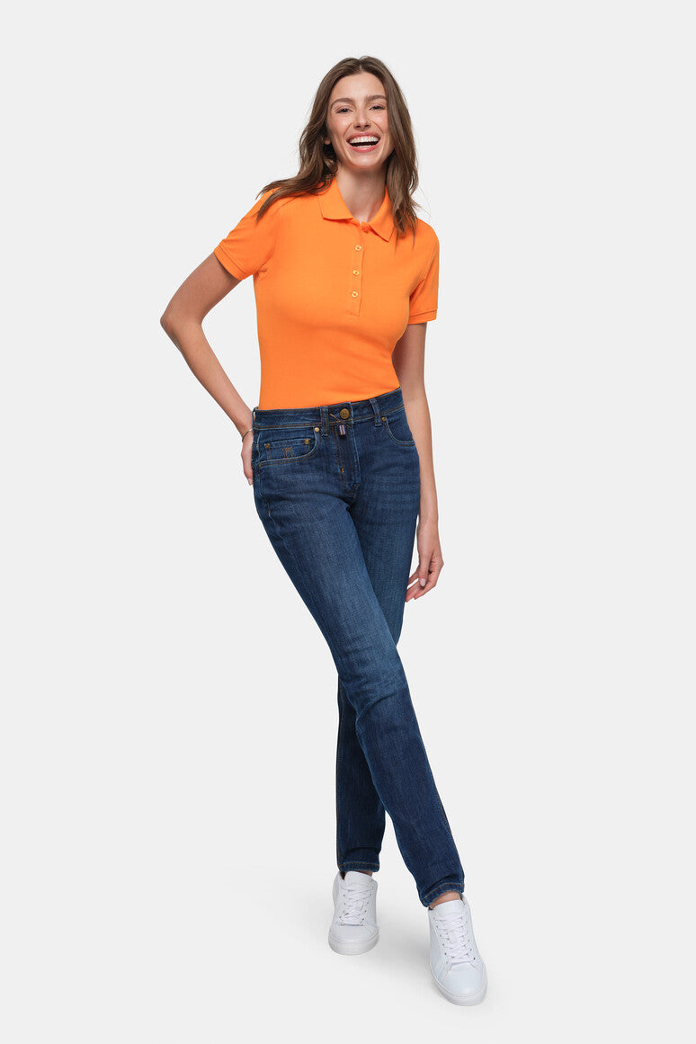 HAKRO Damen 5-Pocket-Jeanshose X-Stretch ECO - Indigo - 5