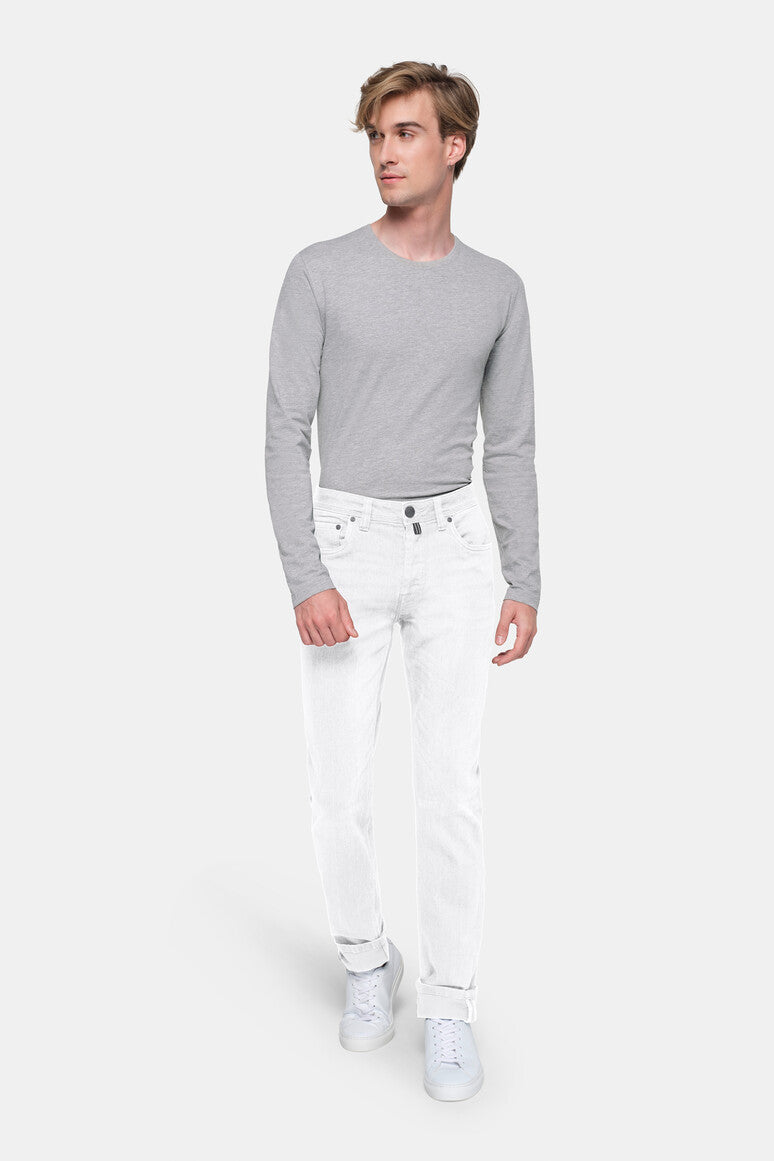 HAKRO 5-Pocket-Jeanshose X-Stretch ECO - Weiß - 5