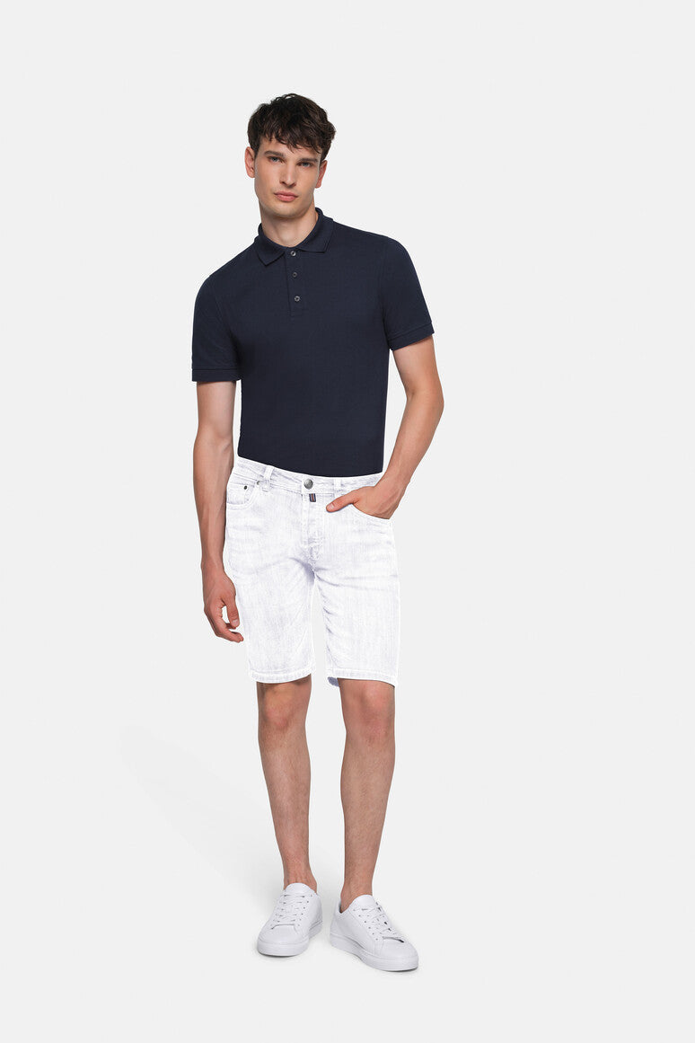 HAKRO 5-Pocket-Jeansshorts X-Stretch ECO - Weiß - 5