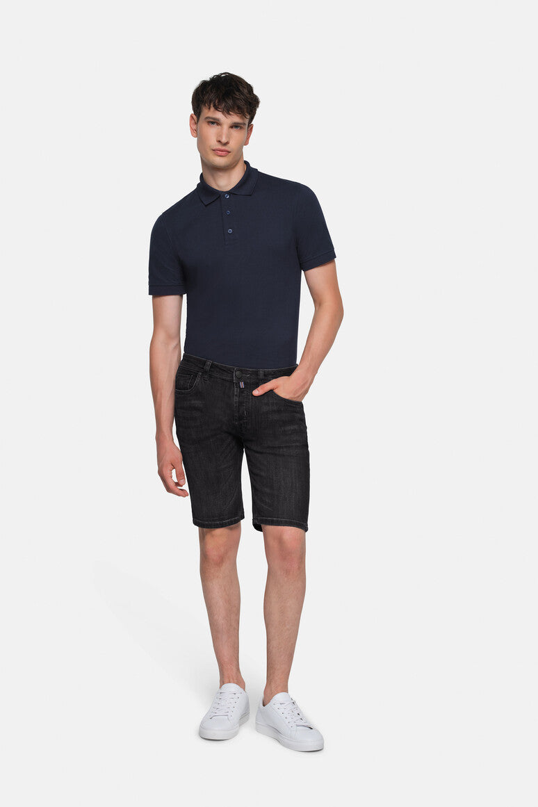 HAKRO 5-Pocket-Jeansshorts X-Stretch ECO - Schwarz - 5