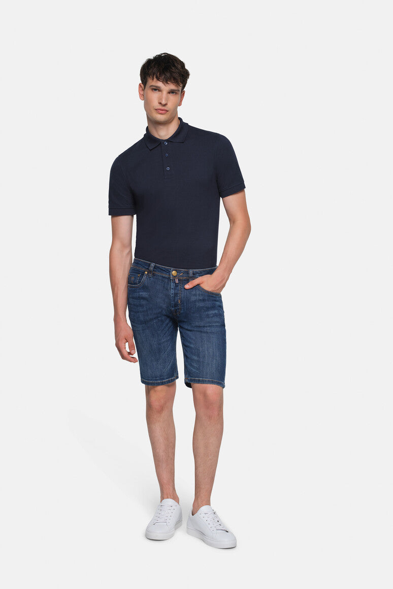 HAKRO 5-Pocket-Jeansshorts X-Stretch ECO - Indigo - 5
