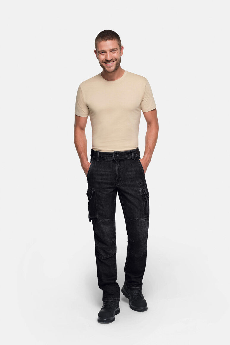 HAKRO Worker-Jeanshose Dyneema® X-Stretch ECO - Schwarz - 5