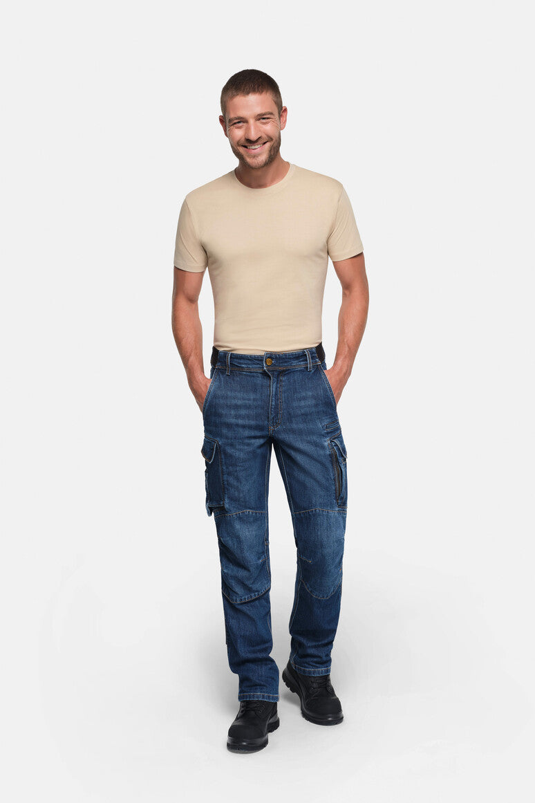 HAKRO Worker-Jeanshose Dyneema® X-Stretch ECO - Indigo - 5