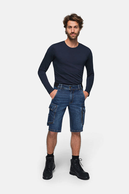 HAKRO Worker-Jeansshorts Dyneema® X-Stretch ECO - Indigo - 5