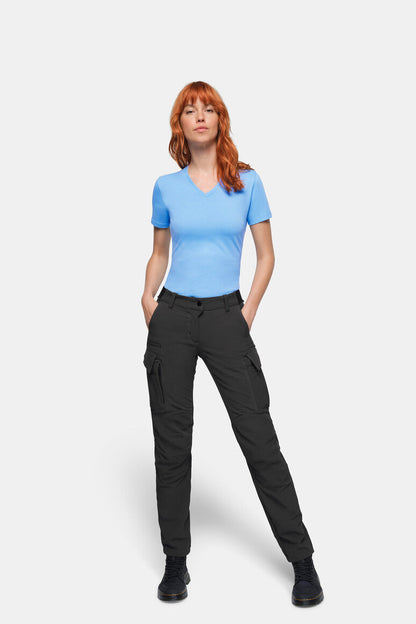HAKRO Damen Cargo-Funktionshose X-Stretch - Karbongrau - 5