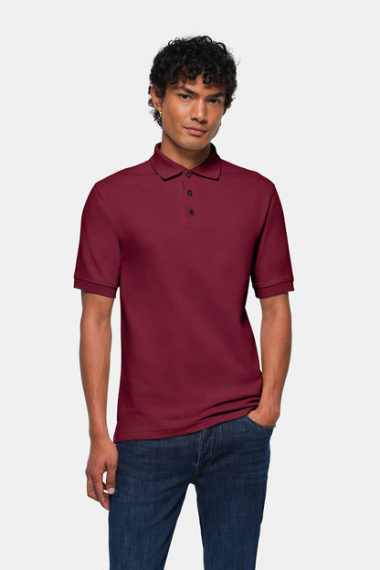 HAKRO Poloshirt Top - Weinrot - 5