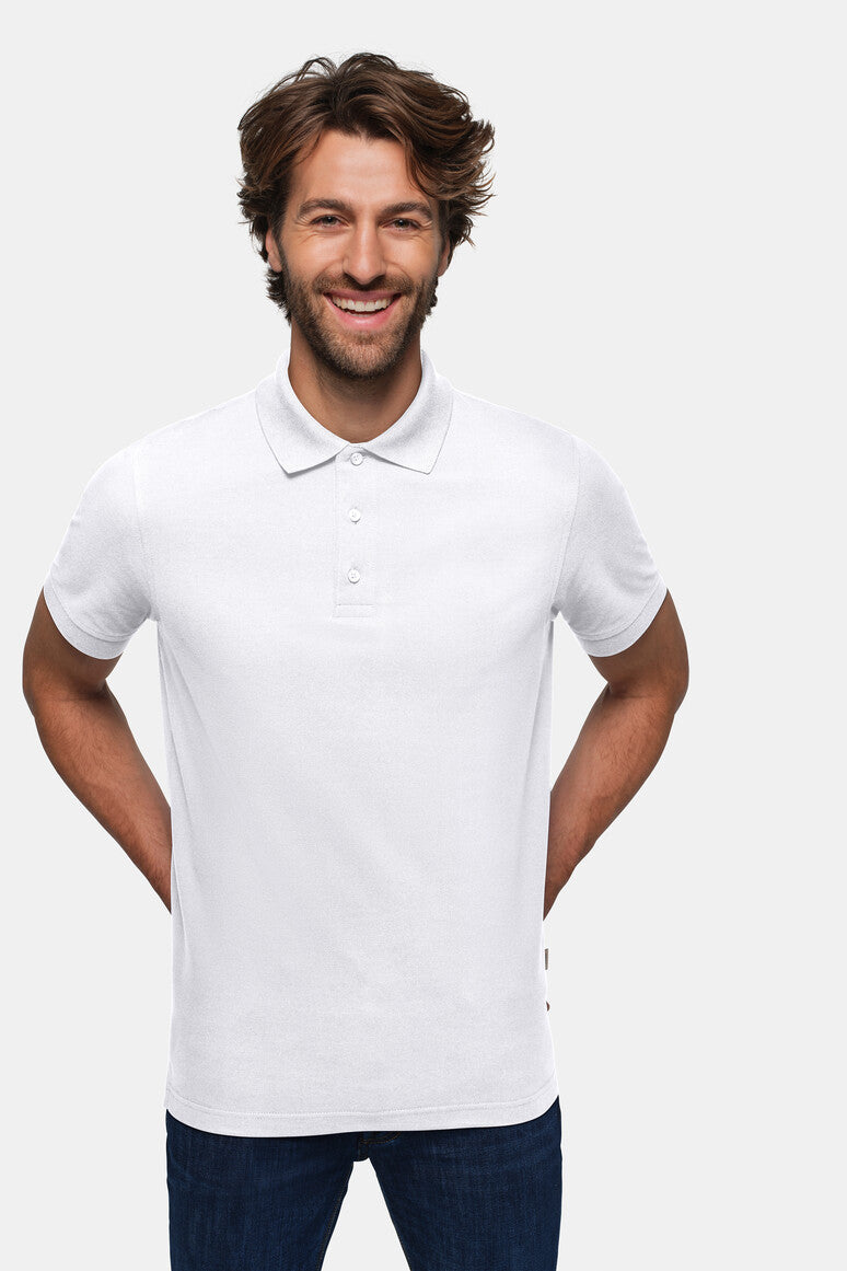 HAKRO Poloshirt Pima-Baumwolle - Weiß - 5