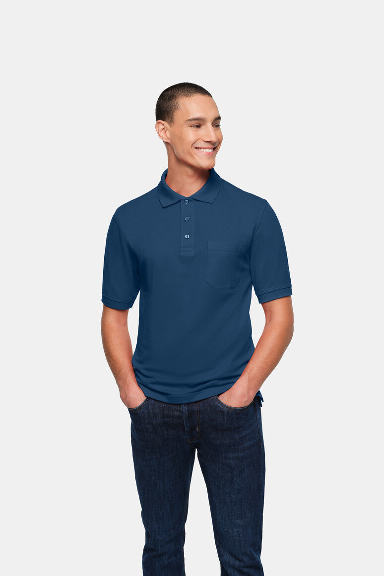 HAKRO Pocket-Poloshirt Top - Marine - 5