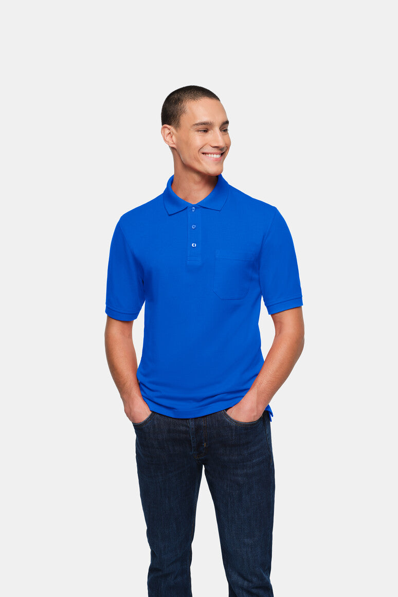 HAKRO Pocket-Poloshirt Top - Royalblau - 5