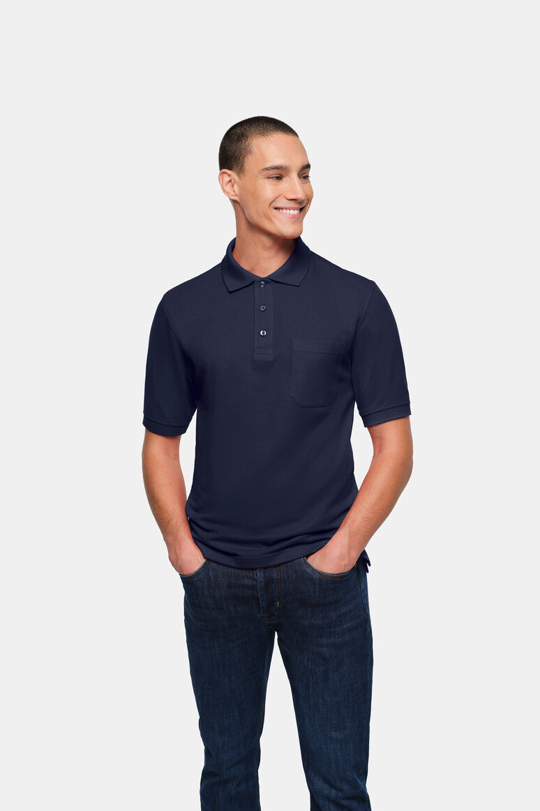 HAKRO Pocket-Poloshirt Top - Tinte - 5