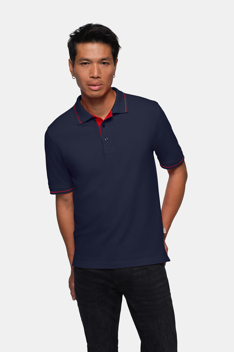 HAKRO Poloshirt Casual - Tinte/rot - 5