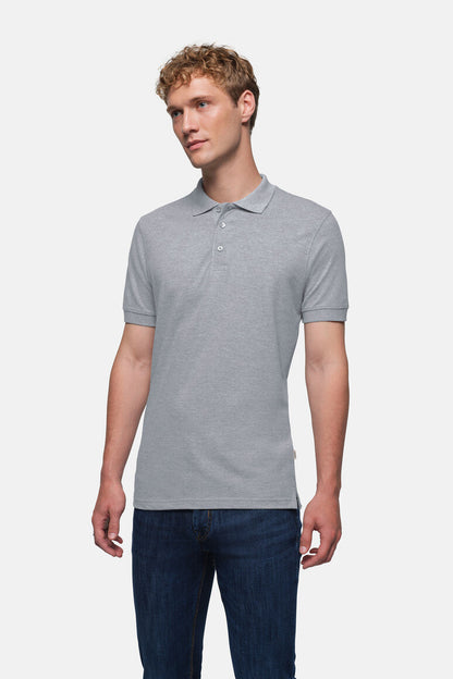 HAKRO Poloshirt Classic - Grau meliert - 5