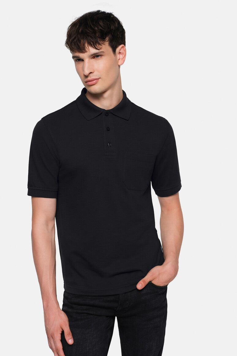 HAKRO Pocket-Poloshirt MIKRALINAR® - Schwarz - 6