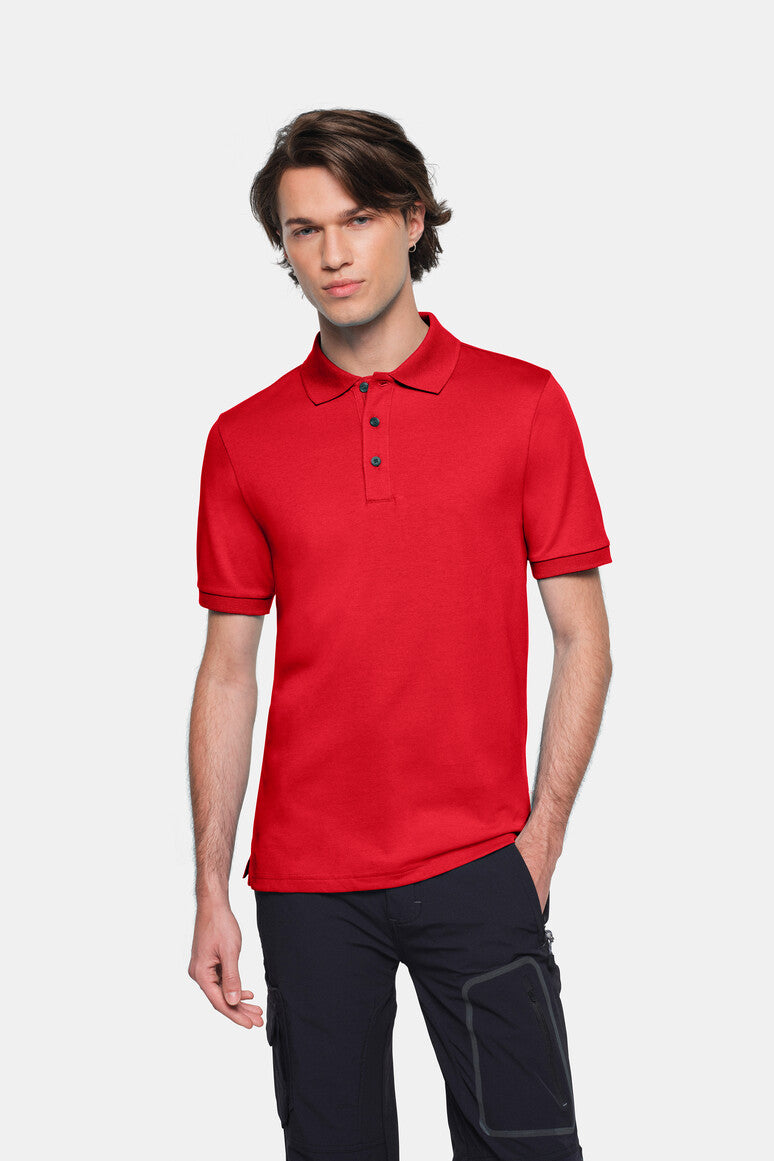 HAKRO COTTON TEC® Poloshirt - Rot - 5