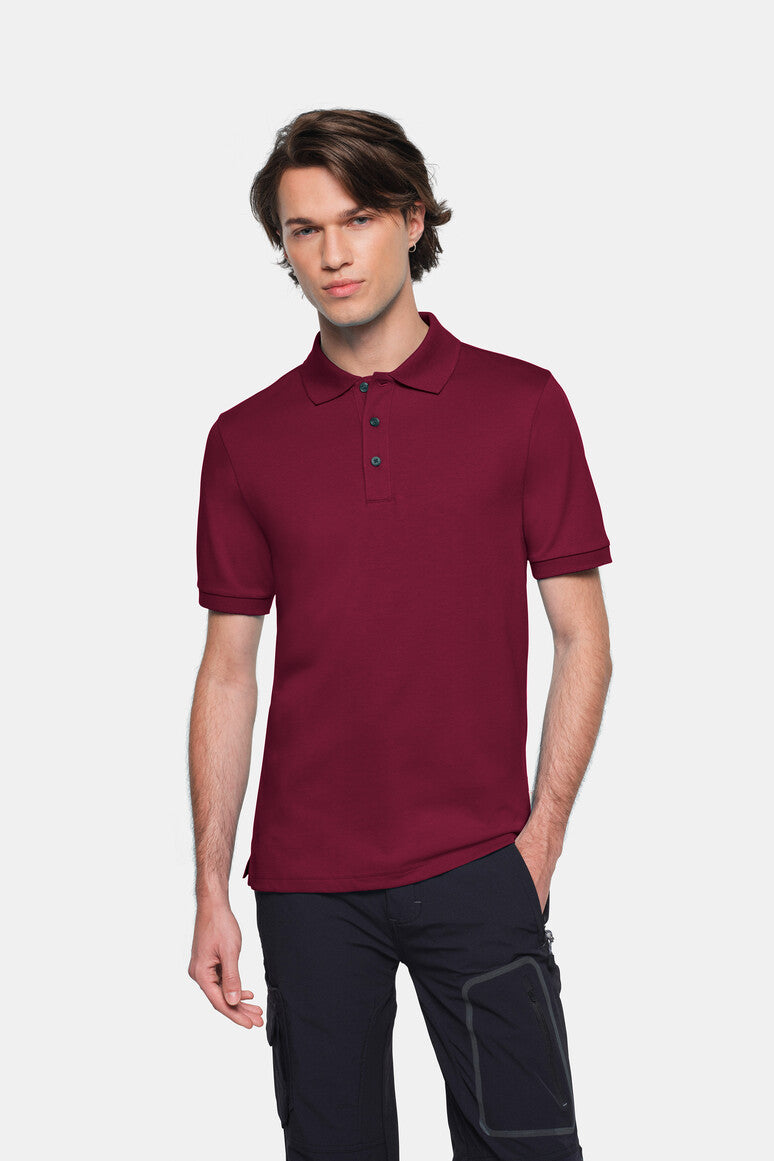 HAKRO COTTON TEC® Poloshirt - Weinrot - 5