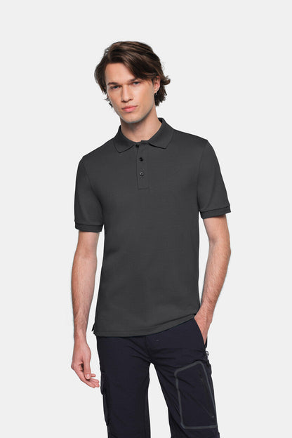 HAKRO COTTON TEC® Poloshirt - Karbongrau - 5