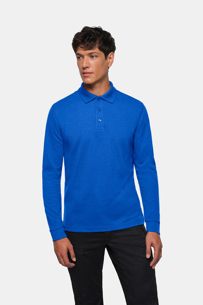 HAKRO Longsleeve-Poloshirt MIKRALINAR® - Royalblau - 5