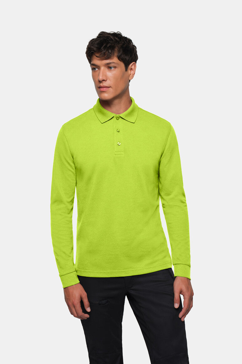 HAKRO Longsleeve-Poloshirt MIKRALINAR® - Kiwi - 5