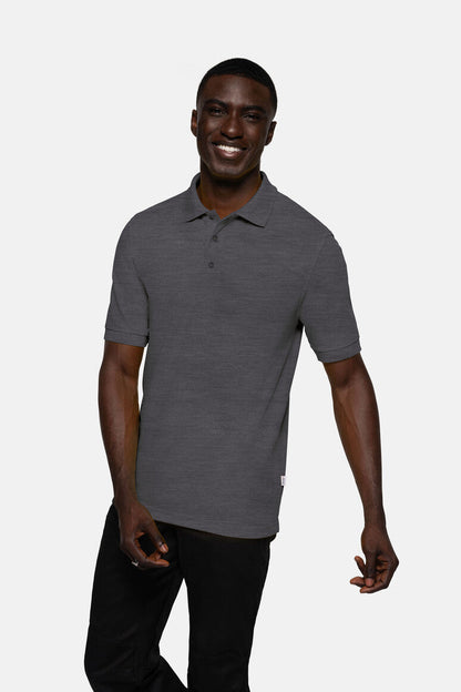 HAKRO Poloshirt MIKRALINAR® - Anthrazit meliert - 5