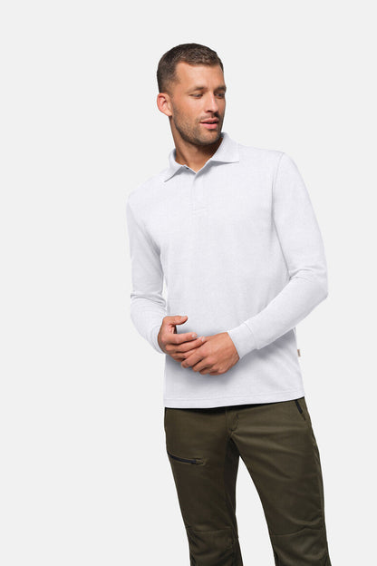 HAKRO Longsleeve-Poloshirt MIKRALINAR® HACCP - Weiß - 5