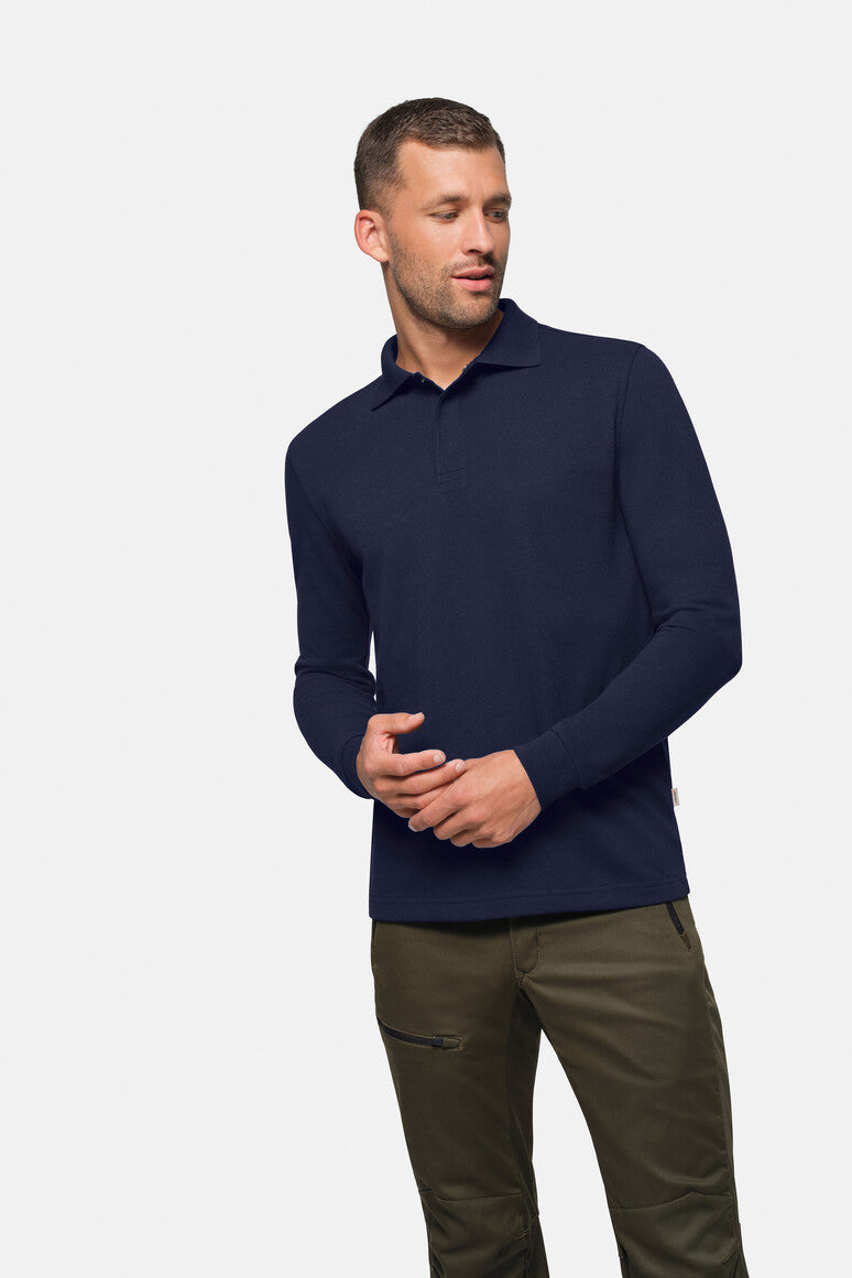 HAKRO Longsleeve-Poloshirt MIKRALINAR® HACCP - Tinte - 5