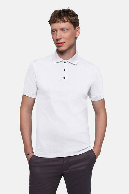 HAKRO Poloshirt Stretch - Weiß - 5