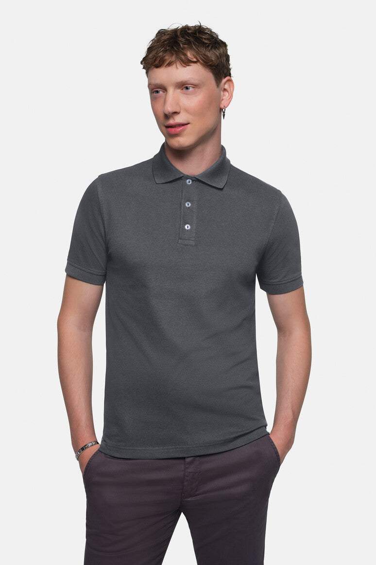 HAKRO Poloshirt Stretch - Anthrazit - 5