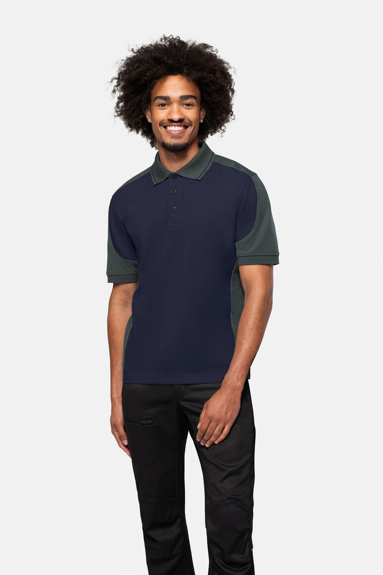 HAKRO Poloshirt Contrast MIKRALINAR® - Tinte/anthrazit - 5