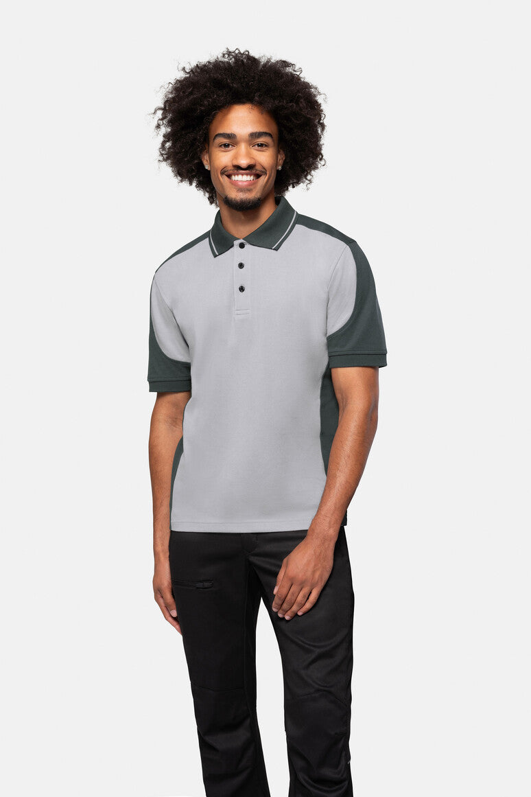 HAKRO Poloshirt Contrast MIKRALINAR® - Titan/anthrazit - 5