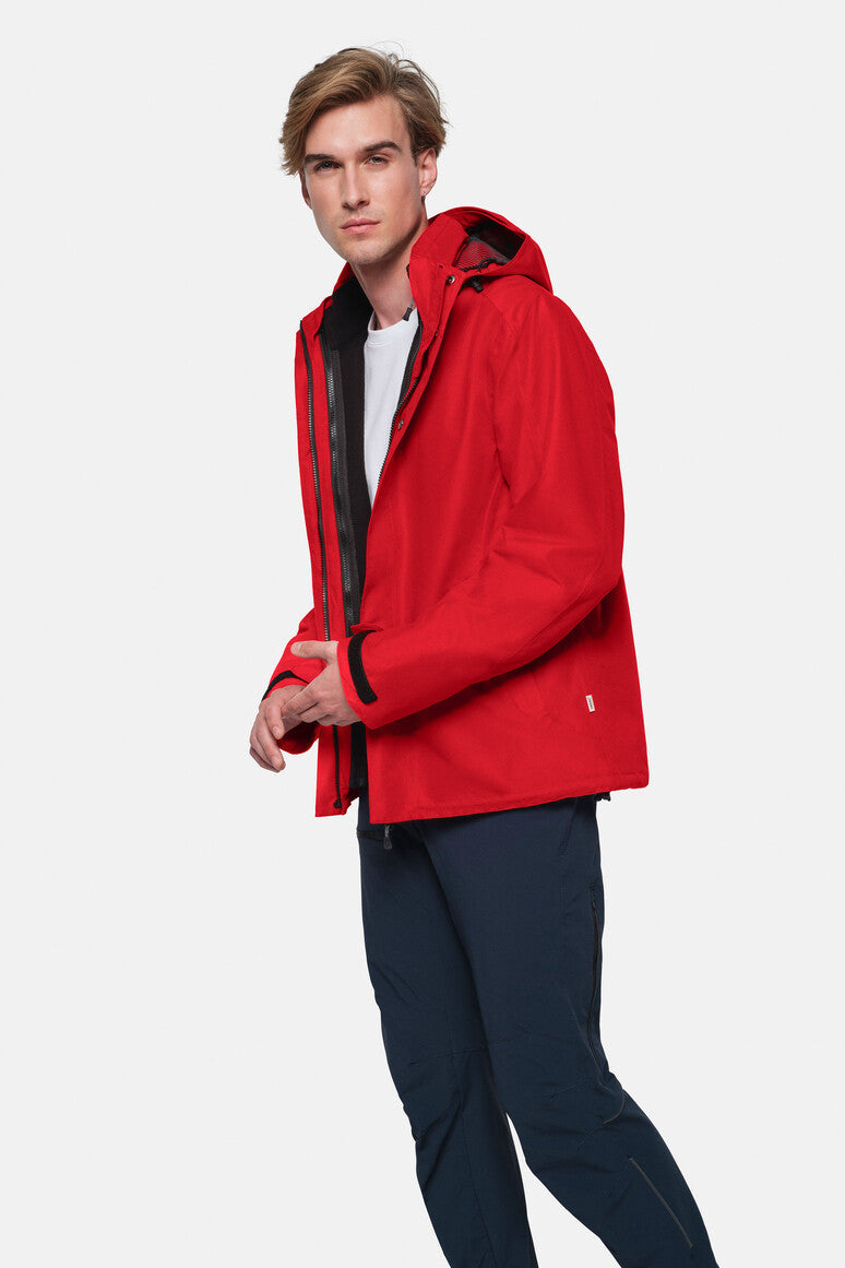 HAKRO 3-in-1 Activejacke - Rot - 5