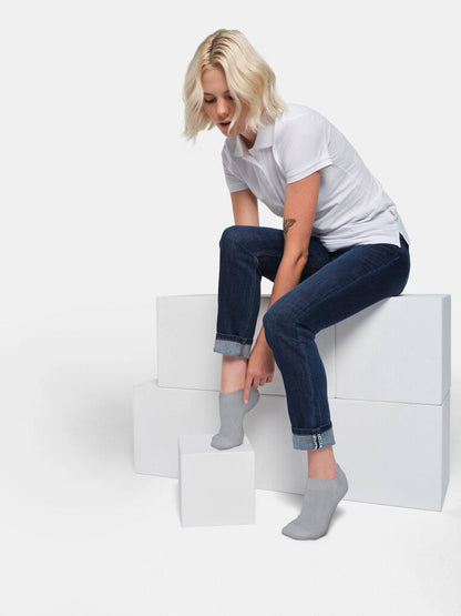 HAKRO Sneaker Socken Essentials - Grau meliert - 5