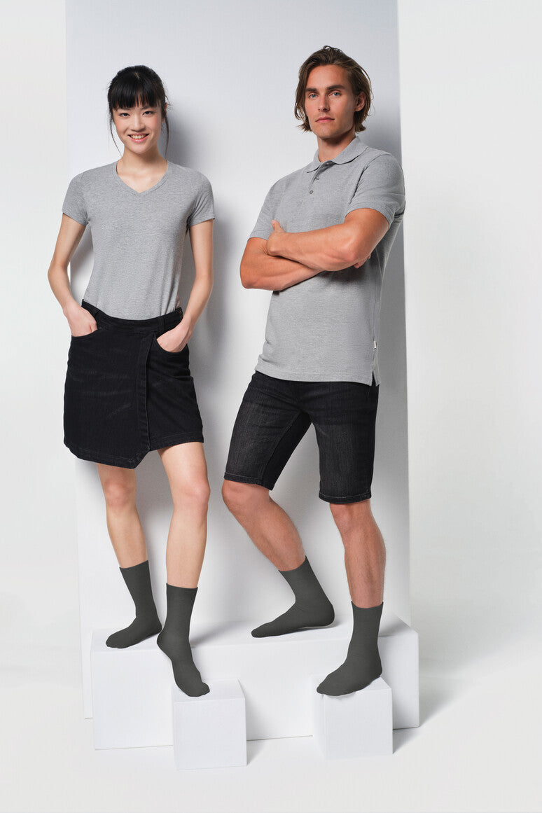 HAKRO Socken Essentials - Karbongrau - 5